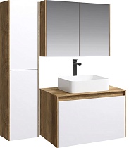 Мебель для ванной Aqwella 5 stars Mobi 80 см корпус дуб балтийский
