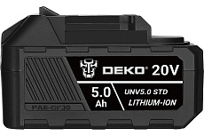 Аккумулятор Deko UNV5.0 STD, Li-ion, 20В, 5.0Аxч 063-4495