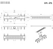 Душевой лоток Am.Pm PrimeFlow W02SC-P11-050-01BM 50 см, комб.затвор, решетка черный матовый