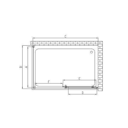 Душевой уголок Vincea Alpha VSR-3AL9011CLB 110x90 черный, прозрачное