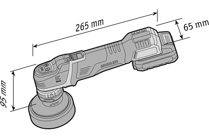 Умная аккумуляторная полировальная машина Flex PXE 80 10.8-EC/2.5 Set 418102