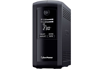 Источник бесперебойного питания Cyberpower Line-Interactive 1000VA/550W USB/RS-232/RJ11/45 6 IEC С13 VP1000EILCD