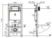 Инсталляция для унитаза WeltWasser Amberg 506 MT-CR, кнопка матовый хром