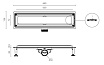 Душевой лоток Ctesi Flow Line BK4024530 60 см хром