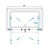 Душевая дверь RGW Passage PA-104Gb 120x195 золото, прозрачное 060810412-16