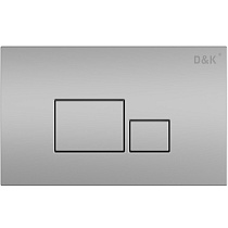 Комплект D&K Quadro DS1511604 унитаз DT1516016, инсталляция DI8055119, кнопка DB1519002 хром матовый