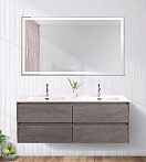 Мебель для ванной BelBagno Kraft 140 см, 4 ящика Cemento Grigio