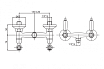 Смеситель для душа Cezares First FIRST-D-02-Bi бронза, белый