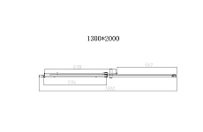 Душевая дверь Vincea Dice VDS-4D130CLGM 130x200 вороненая сталь, прозрачная