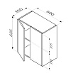 Шкаф пенал Am.Pm Func 60x70 см белый матовый M8FCH0602WM