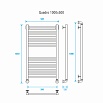 Полотенцесушитель водяной Energy Quadro EWTR0QUAD1005 50x100 хром