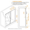 Душевая дверь RGW Passage PA-114-Gb 180x195, прозрачное, брашированное золото 030811418-16