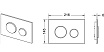 Кнопка смыва TECE Loop 9240650 стекло, белый