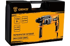 Сетевой перфоратор Deko DKH1250W в кейсе, 1250 Вт 063-4365