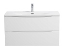 Тумба с раковиной BelBagno Marino-Cer-N 90 см Bianco Lucido