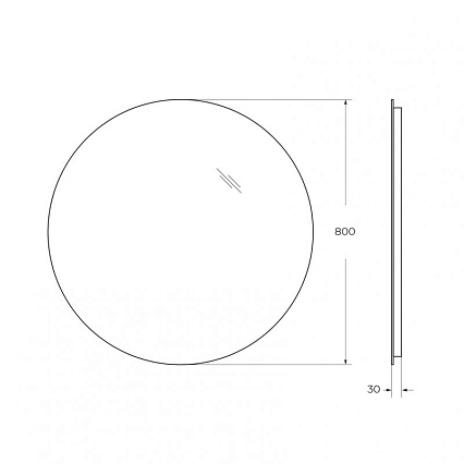 Зеркало BelBagno SPC-INT-800-LED 80x80 см с подсветкой