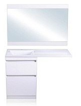 Зеркало Style Line Даллас 115 см, белый