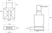 Дозатор жидкого мыла Bemeta Via 135009042