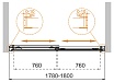 Шторка для ванны Cezares TANDEM-SOFT-VF-2-180/145-C-BORO-IV 180x145 прозрачная, брашированное золото