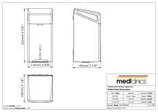 Диспенсер для туалетной бумаги Mediclinics DTH100CS хром матовый