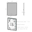 Зеркало Lemark Element 60x80 см LM60Z-E с подсветкой, антипар