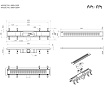 Душевой лоток Am.Pm PrimeFlow W02SC-P11-060-01SB 60 см, комб.затвор, решетка хром матовый