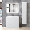 Шкаф пенал BelBagno Albano 32 см Bianco Lucido