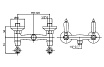 Смеситель для душа Cezares First FIRST-DS-02-Bi бронза, белый