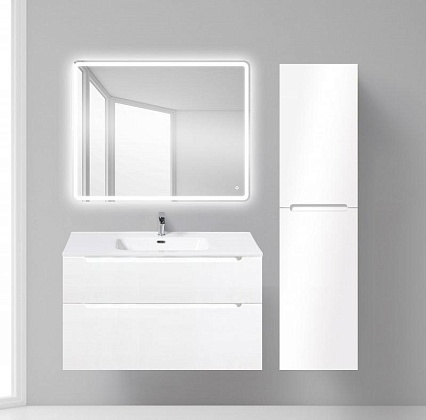 Тумба с раковиной BelBagno Etna 100x45x60 см Bianco Lucido