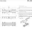 Душевой лоток Am.Pm PrimeFlow W02SC-U11-050-04BM 50 см, комб.затвор, решетка под плитку, черный матовый