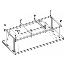 Монтажный комплект к Jika Clavis 170x70 см