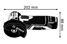 Аккумуляторная угловая шлифмашина Bosch GWS 12V-76 + 1x2.0 Ah + GAL 12V-40 0615990M2P