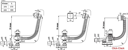 Акриловая ванна Ravak Formy 02 Slim 180x80 см C891300000