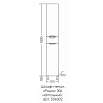 Шкаф пенал Санта Родос 30 см напольный 506002