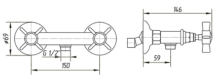 Смеситель для душа Migliore Princeton ML.PRN-846.RA медь