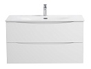 Тумба с раковиной BelBagno Marino-Cer-N 80 см Bianco Lucido