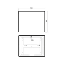 Зеркало Iddis Cloud X 100x80 см с подсветкой, антипар  CLX10T0i98