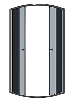 Душевой уголок Niagara Eco NG-1007-14T 90x90 стекло тонированное, черный