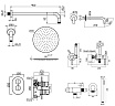 Душевой набор Plumberia IXO KITZXOT19NO260 черный матовый