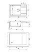 Кухонная мойка Florentina Липси XL 78 см шампань FG, 20.505.D0780.202