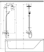 Душевая стойка Hansgrohe Showerpipe 280 1jet 27687000, с термотатом