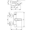 Смеситель для ванны E.C.A. Thermostatic 102102340EX термостат