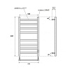 Полотенцесушитель электрический Point Меркурий PN83858W П8 50x80 диммер справа, белый