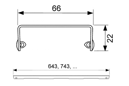 Решетка TECEdrainline quadratum 600850 80 см сталь, полированная