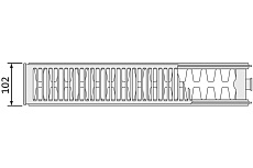 Стальной радиатор Purmo Compact C 22-300-1100 B EVRA F0Z2203011019E00