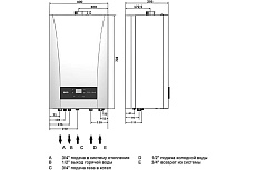 Газовый настенный котел Baxi ECO NOVA 24F, белый 100021428