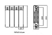 Радиатор Rifar Alum 200х6 секций RAL20006