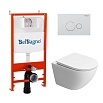 Подвесной унитаз BelBagno Uno-Tor BB5177CH-TOR/SC/BB026/BB082BL комплект 3 в 1