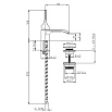 Смеситель для раковины Bossini Apice E89600 с донным клапаном