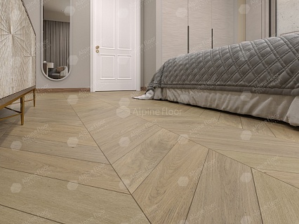 Инженерная доска Alpine Floor Chateau Дуб Милкшейк 600x120x12 мм, EW203-02